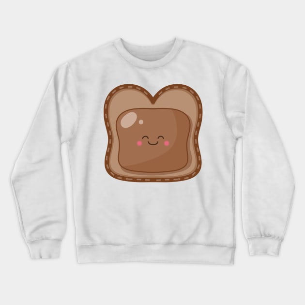 Almond Butter Toast :D Crewneck Sweatshirt by scumsuck